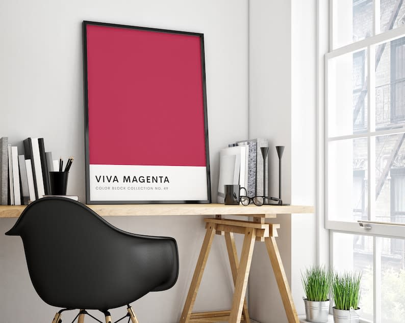 SpeachlessCompany Viva Magenta Downloadable Wall Art (Etsy / Etsy)