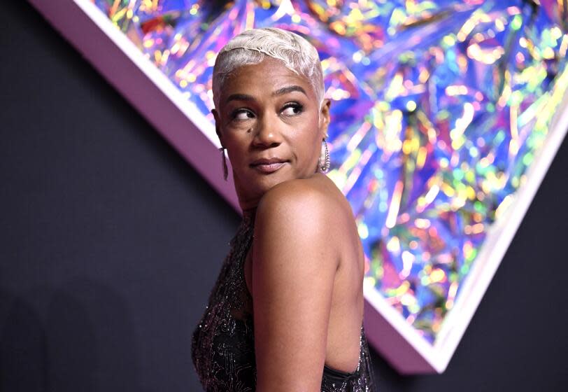 Tiffany Haddish arrives at the MTV Video Music Awards on Tuesday, Sept. 12, 2023, at the Prudential Center in Newark, N.J. (Photo by Evan Agostini/Invision/AP)