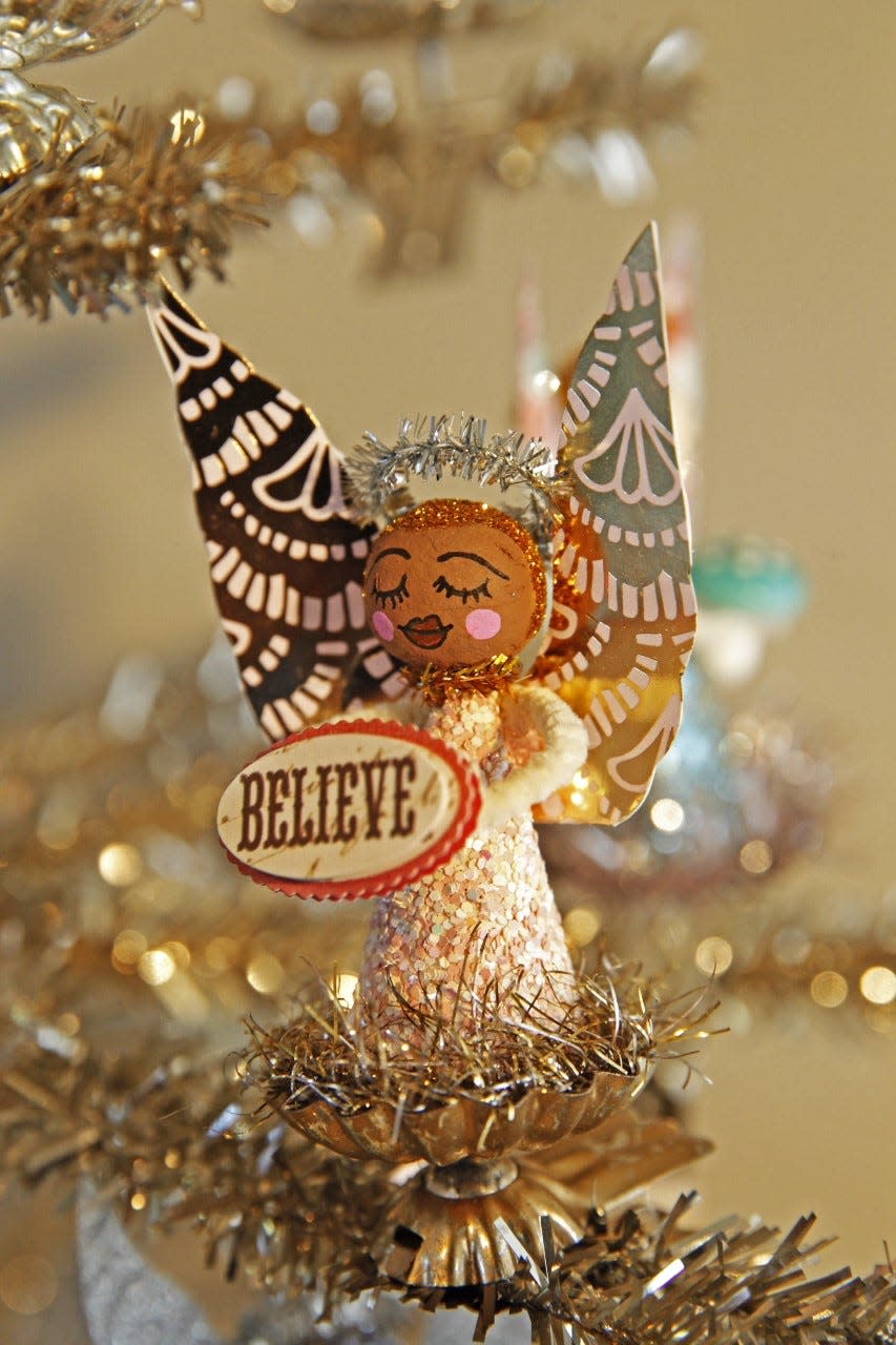 An angel is seen in the “Vintage Christmas” room at the 2019 Christmas Fantasy House in Delafield. This year's house will also be in Delafield.