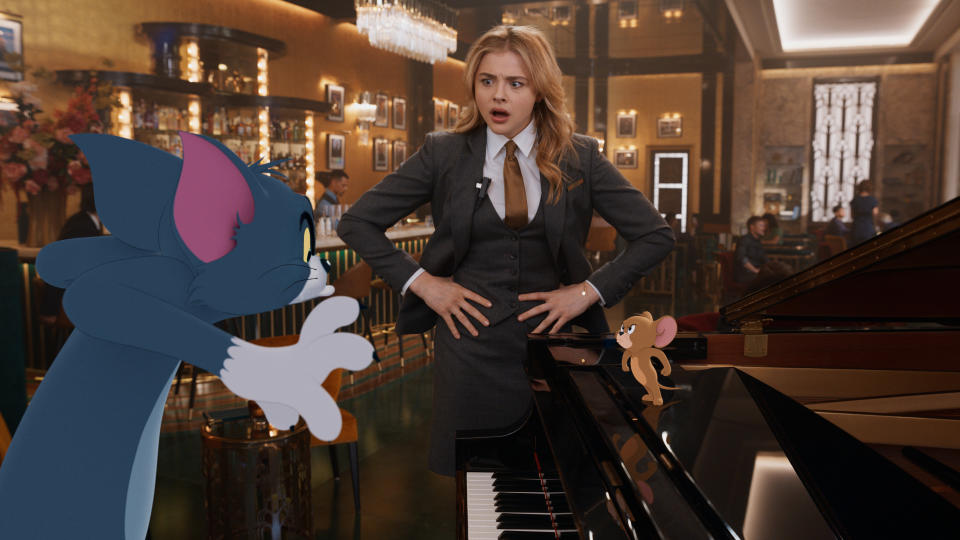 One of the most enduring rivalries in the history of American TV animation is making a leap to the big screen with this hybrid of live-action and CGI. The movie finds the duo in the midst of a rare truce, right up until Tom is hired by hotel employee Kayla (Chloë Grace Moretz) to solve the place’s mouse problem. Slapstick will, no doubt, ensue. (Credit: Warner Bros)