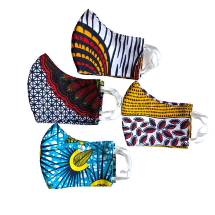 Reusable African face masks Afrocentric cloth face mask masks image 0