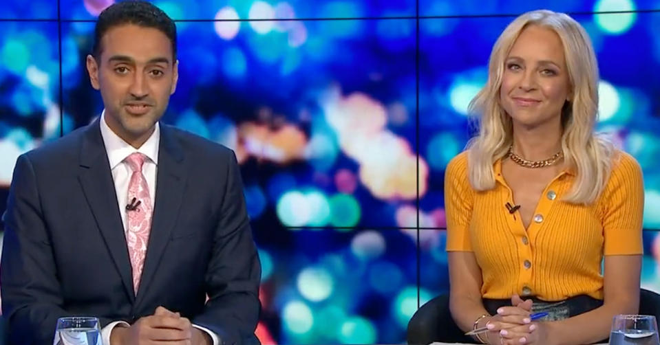 The Project's Waleed Aly and Carrie Bickmore