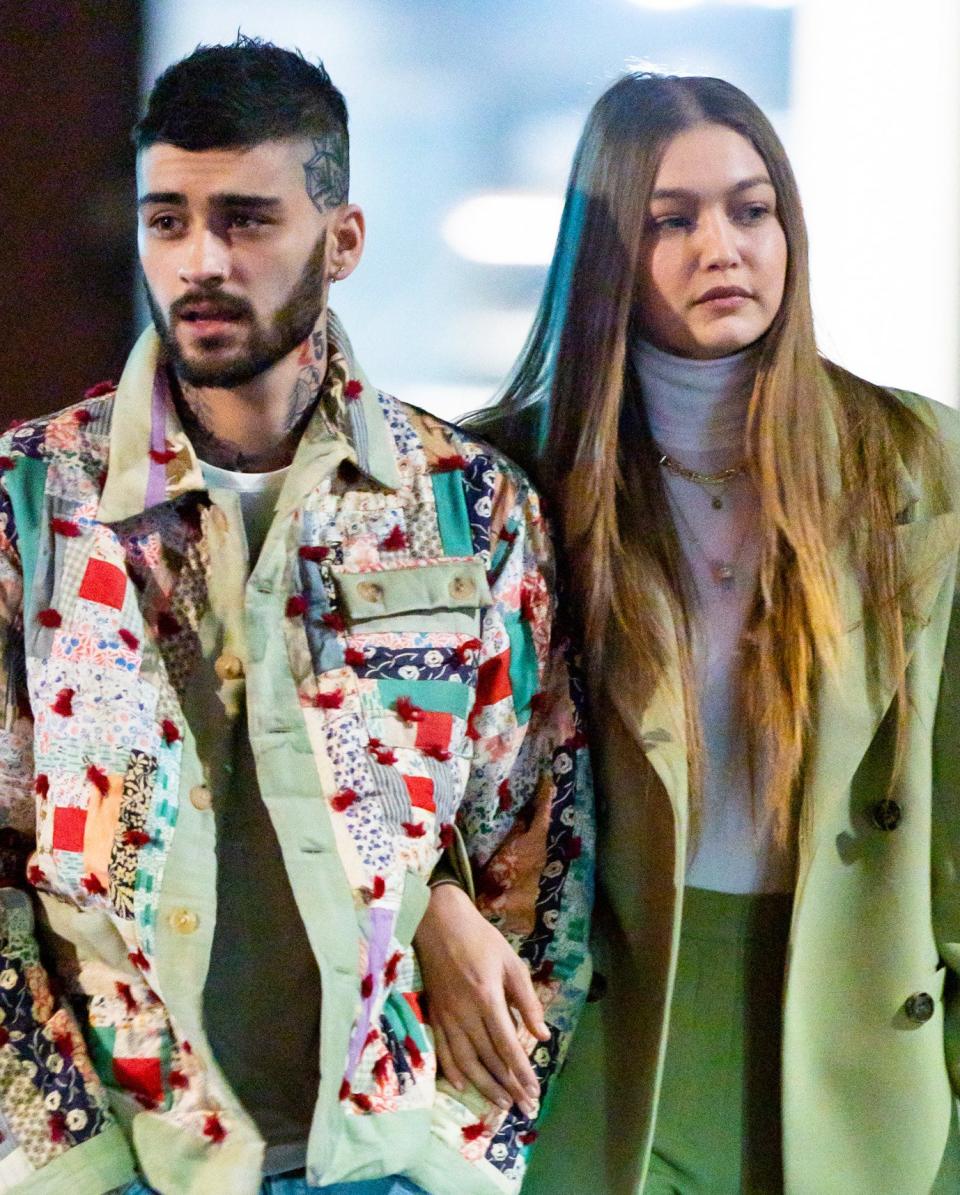 Zayn Malik and Gigi Hadid are photographed walking in New York City