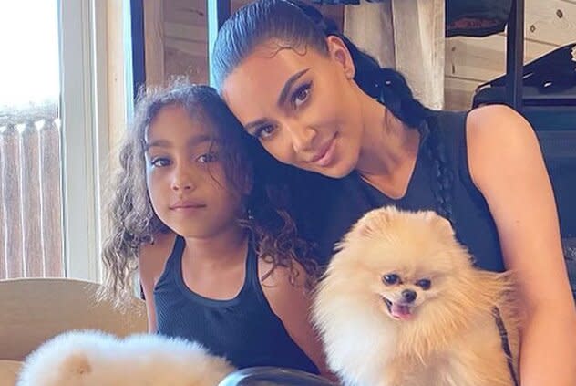 Kim Kardashian and North West