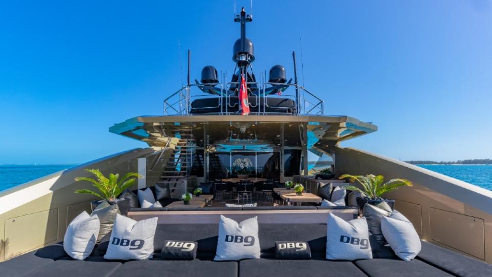 This 171-foot Palmer Johnson superyacht named DB9 is one of the brand's most famous builds.