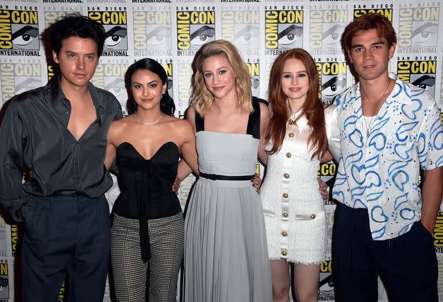 Frazer Harrison/Getty Cole Sprouse, Camila Mendes, Lili Reinhart, Madelaine Petsch, and K.J. Apa attend the "Riverdale" Photo Call during 2019 Comic-Con International at Hilton Bayfront on July 21, 2019 in San Diego, California