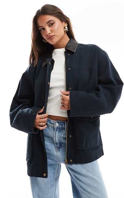 ASOS model wearing jacket