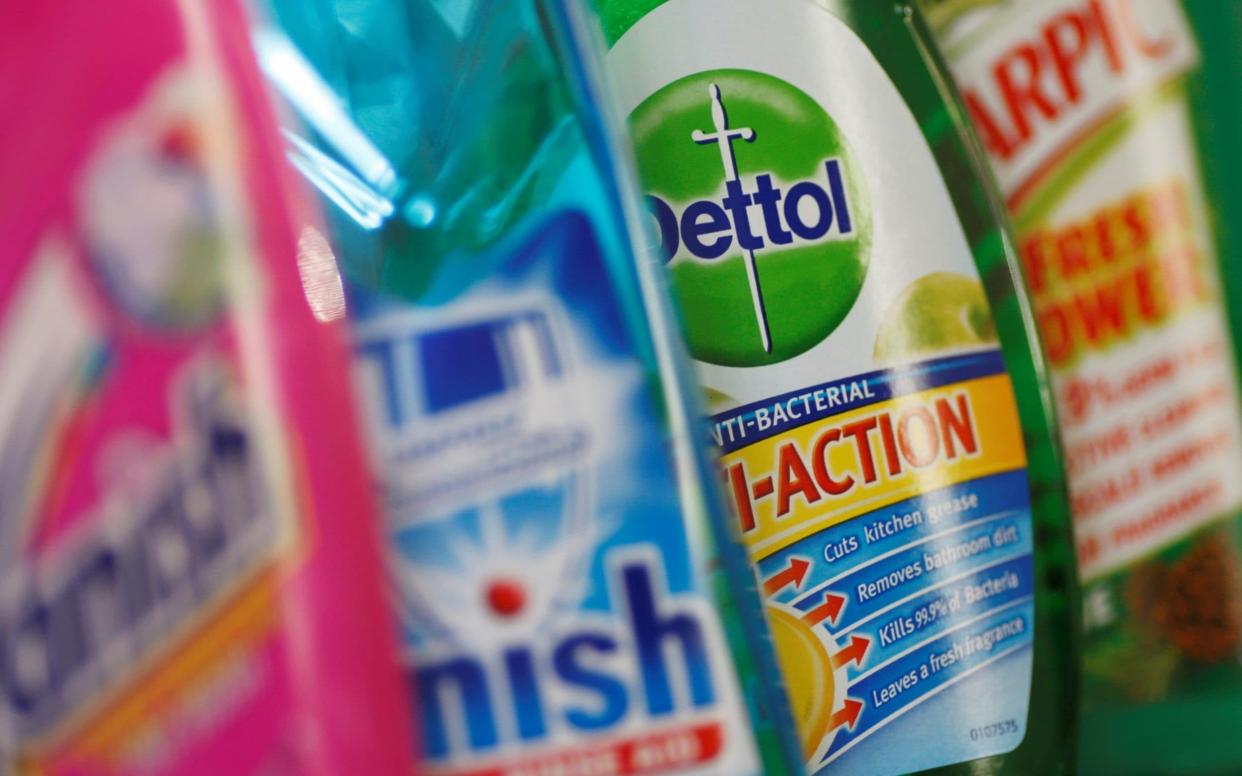 Reckitt Benckiser, who sold the sanitiser that is linked to the scandal, owns some of Britain's best known brands - REUTERS
