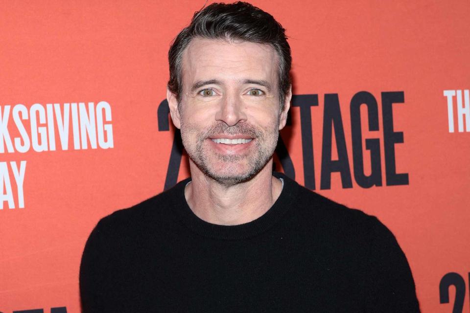 <p>Dimitrios Kambouris/Getty</p> Scott Foley attends "The Thanksgiving Play" Press Event at Redeye Grill on March 10, 2023 in New York City