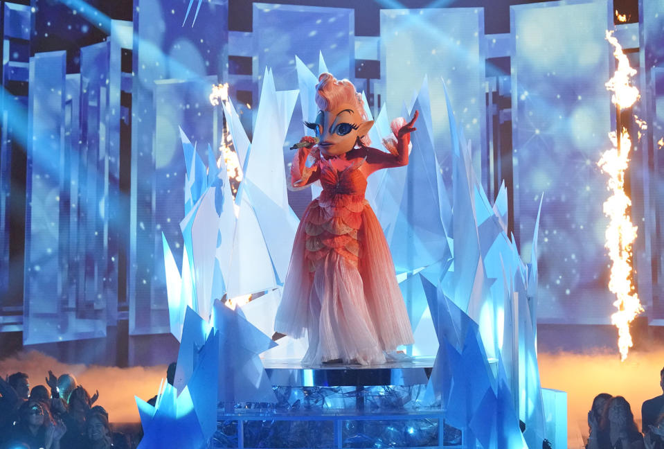 THE MASKED SINGER: Goldfish in THE MASKED SINGER “One Mask Takes it All” season finale episode airing Wednesday, May  22 (8:00-9:00 PM ET/PT) on FOX. CR: Michael Becker / FOX. ©2024 FOX Media LLC.