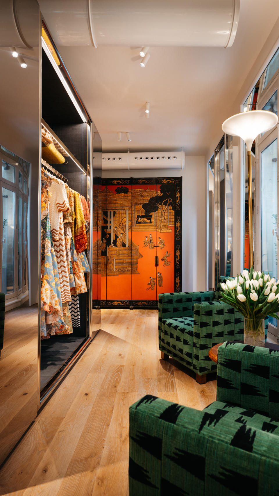 Inside the Zimmermann boutique.