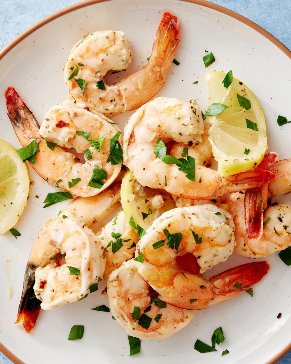 air fryer lemon garlic shrimp