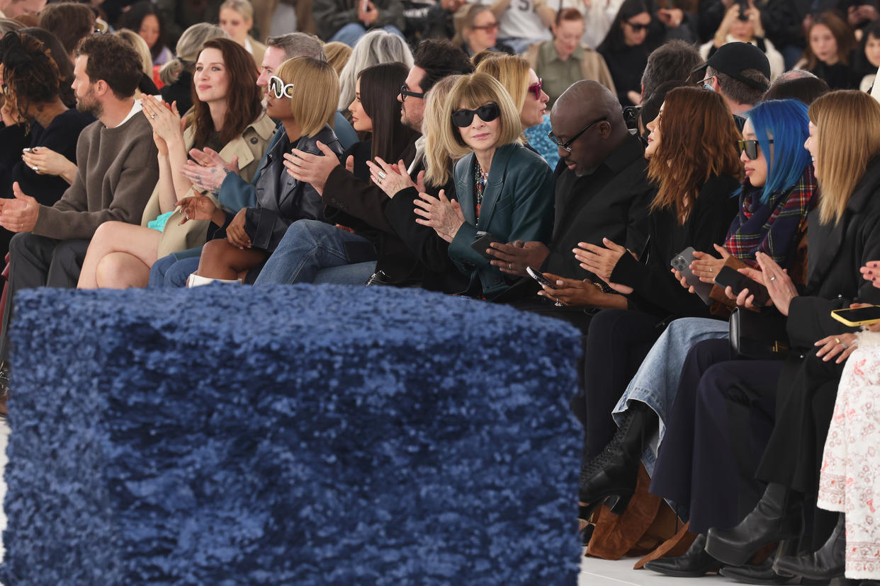 Guests at the Loewe Womenswear Fall Winter 2023-2024 on March 03, 2023 in Paris, France. (Pascal Le Segretain / Getty Images for Loewe)