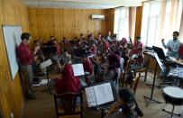 A third of the 240 students aged from nine to 20 at the Afghanistan National Institute of Music in Kabul are girls, and all classrooms and orchestras are mixed