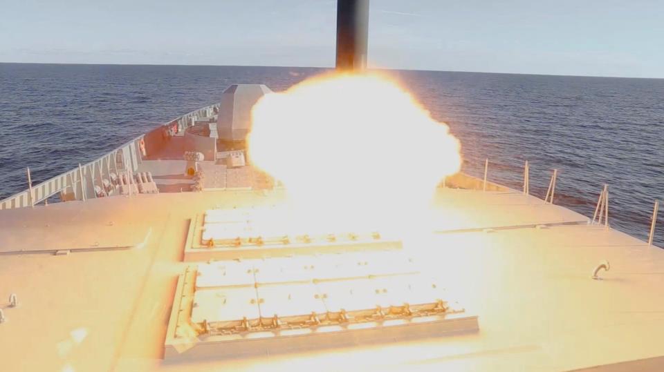 Missile launch - RUSSIAN DEFENCE MINISTRY via reuters