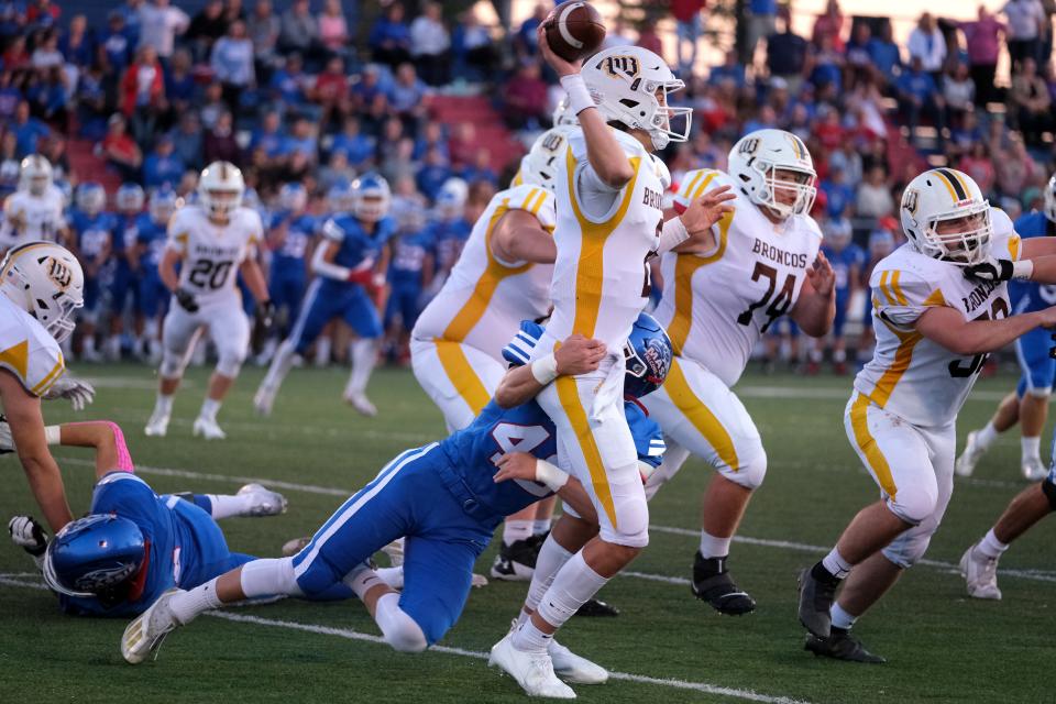 Western Brown quarterback Drew Novak was Ohio's Division III Player of the Year in 2021 after leading the Broncos to a regional finals appearance.