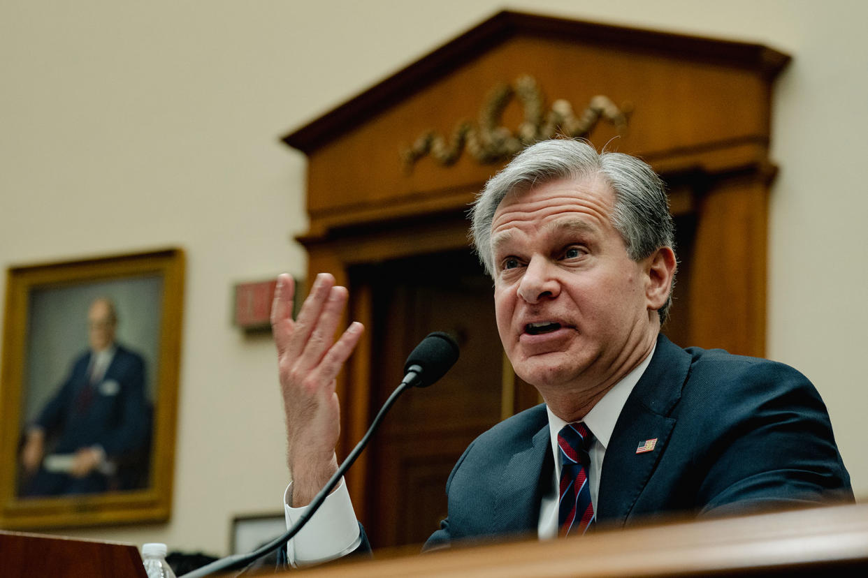 Christopher Wray Shuran Huang for The Washington Post via Getty Images