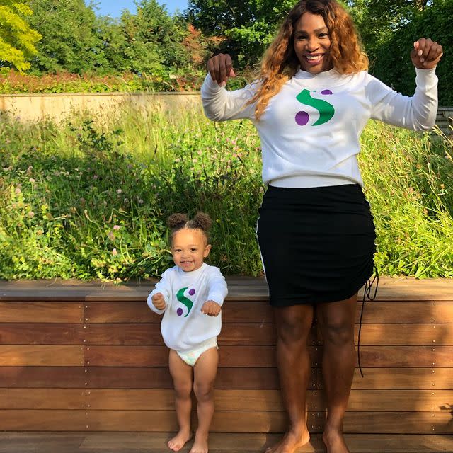 Serena Williams' Daughter Olympia Wears Her Mom's Iconic Beads and  Sparkling Outfit at U.S. Open