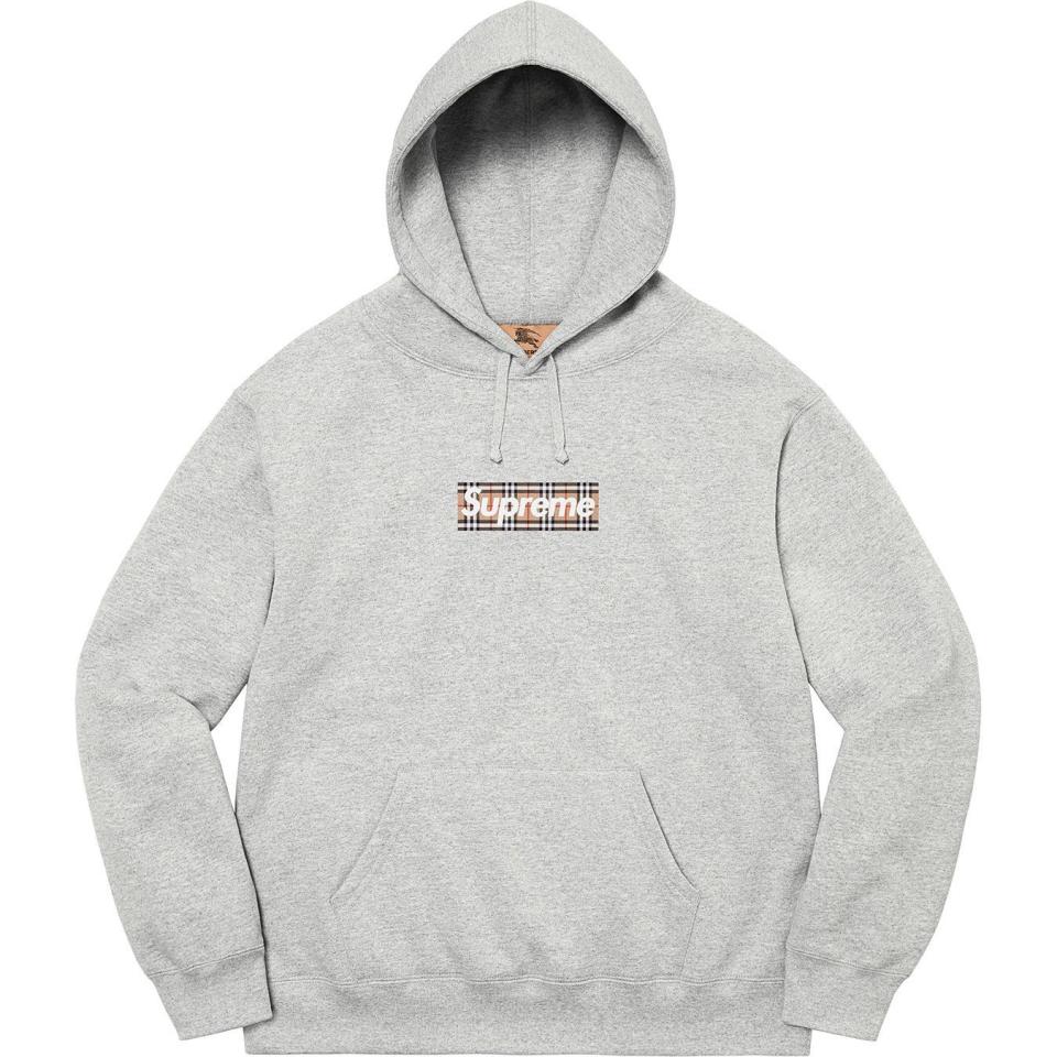 4) Supreme®/Burberry® Box Logo Hooded Sweatshirt