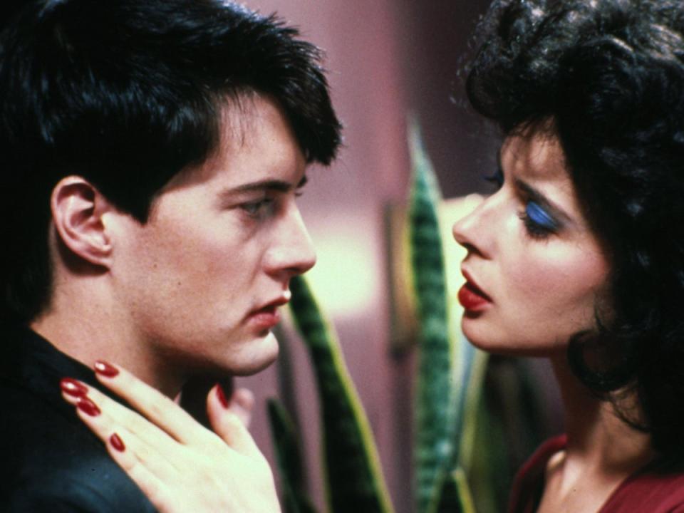 Kyle Maclachlan and Isabella Rossellini in ‘Blue Velvet’ (Rex Features)