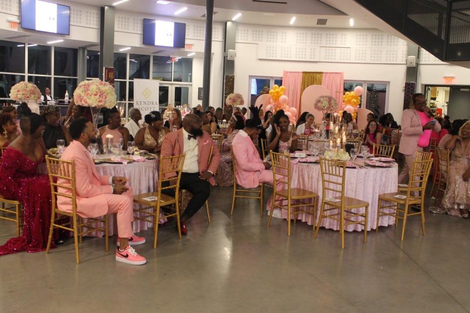 About 100 people attended Blossoming Butterfly’s Blooming in Shades of Pink Fundraising Gala on Saturday at the Cade Museum of Creativity and Invention at 811 S. Main St.
(Photo: Photo by Voleer Thomas/For The Guardian)