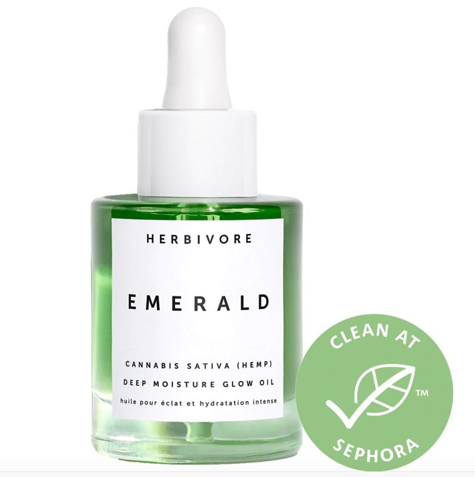 This <a href="https://fave.co/2QUkwRa" target="_blank" rel="noopener noreferrer"><strong>lightweight facial oi</strong>l</a> blends cannabis sativa hemp seed oil, squalane, and adaptogens that calm and nourish skin for a lasting glow. It's free of CBD.&nbsp;<br />&lt;br&gt;<strong> Rating</strong>: 5-star<br />&lt;br&gt;<strong> Reviews</strong>: 51&nbsp;<br />&lt;br&gt;&nbsp;<strong>Loves</strong>: 10,000&nbsp;<br />&lt;br&gt;&nbsp;<a href="https://fave.co/2QUkwRa" target="_blank" rel="noopener noreferrer"><strong>Get it here</strong></a>