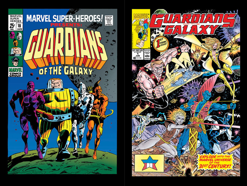 The Guardians first appeared in the January 1969 Marvel Super-Heroes comic book. It’s easier to take a character nobody knows, like the Guardians, or Peacemaker, and then do whatever you want with them, says Gunn.