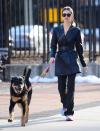 Emily Ratajkowski makes dog-walking look chic on Sunday in N.Y.C. 