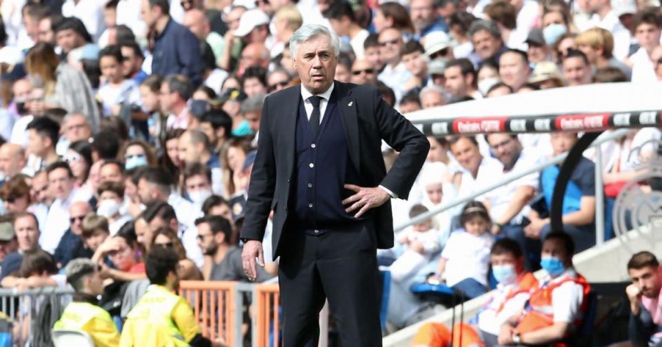 Carlo Ancelotti stands with his hand on his hip Credit: PA Images