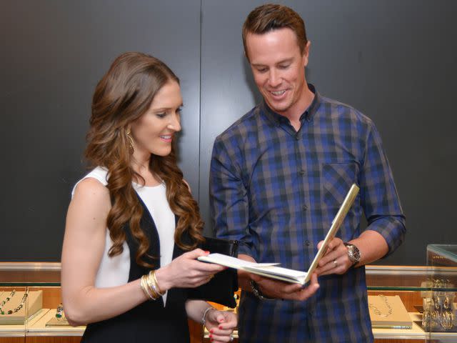 <p>Moses Robinson/Getty</p> Sarah Ryan and Matt Ryan at a David Yurman in-store event in 2014