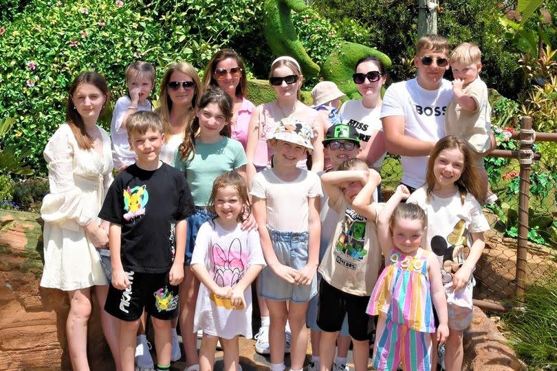 Sue and Noel Radford have taken a number of their children and grandchildren on a luxury holiday to Disneyland. And this time, their daughter Millie, 22, and her three children joined them