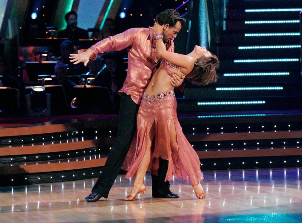 Cristian De La Fuente and Cheryl Burke perform a dance on the sixth season of Dancing with the Stars.