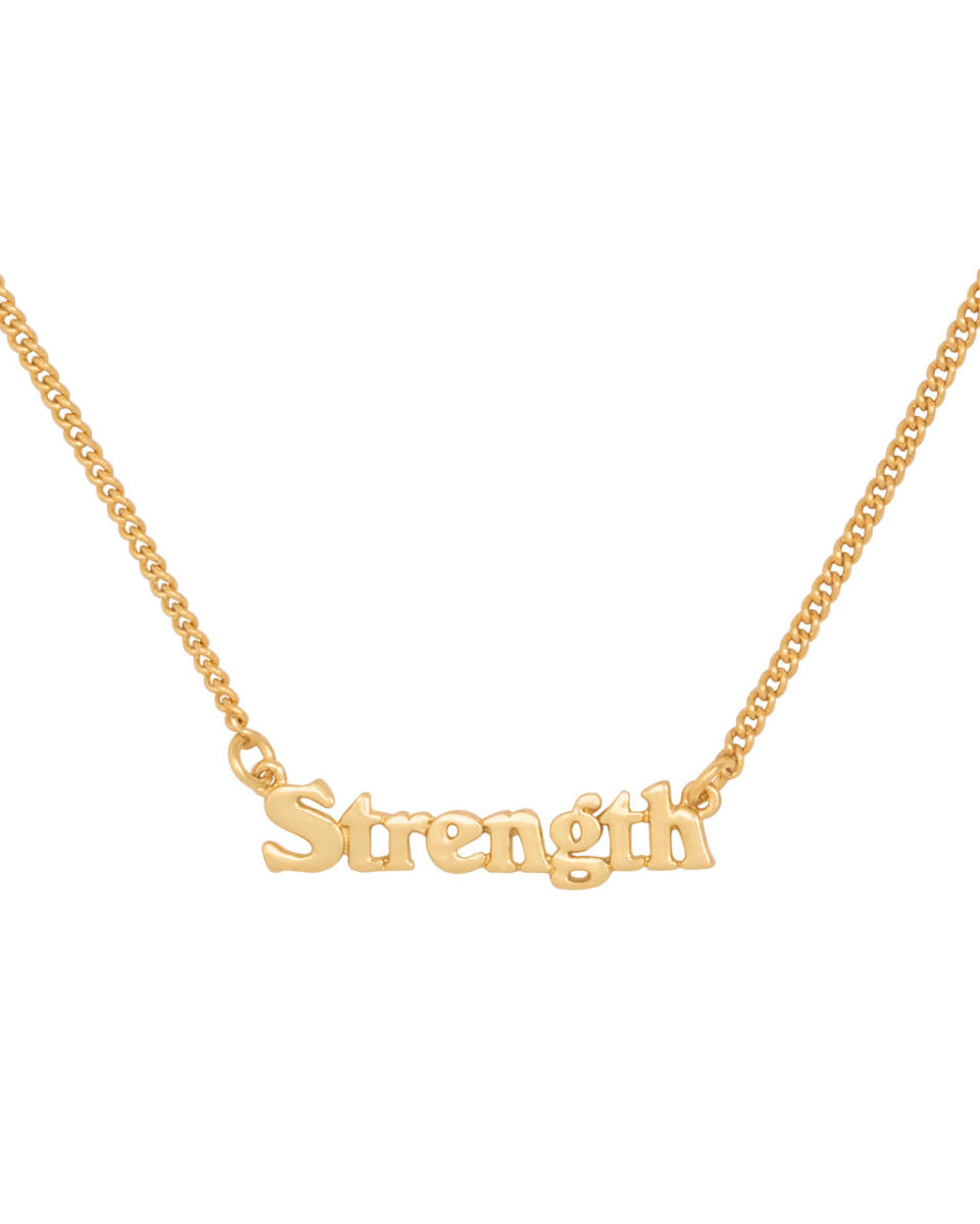 <p><a href="https://go.redirectingat.com?id=74968X1596630&url=https%3A%2F%2Fwww.bando.com%2Fproducts%2Fnecklace-strength&sref=https%3A%2F%2Fwww.womansday.com%2Flife%2Fwork-money%2Fg2775%2Fcharitable-gifts-that-give-back%2F" rel="nofollow noopener" target="_blank" data-ylk="slk:Shop Now;elm:context_link;itc:0;sec:content-canvas" class="link ">Shop Now</a></p><p>Strength Necklace</p><p>bando.com</p><p>$27.99</p><span class="copyright">Ban.do</span>