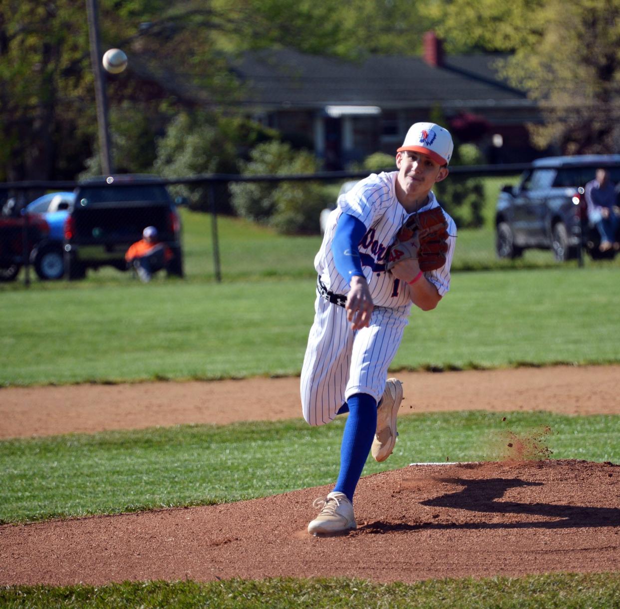 Boonsboro freshman Carter Jackson pitched 5 2/3 scoreless innings, working around six hits and five walks while striking out nine, in a 4-0 victory over Smithsburg.