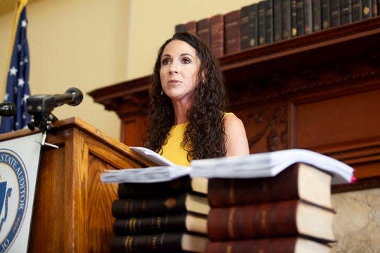 State Auditor Diana DiZoglio is helping lead an effort to allow her office to investigate the state Legislature.