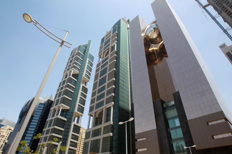 Buildings are seen in Doha