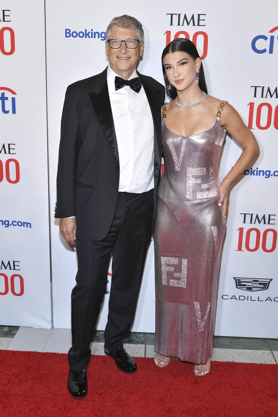 (L-R) Bill Gates and his daughter Phoebe Gates at the Time 100 Gala in New York City on June 8, 2022. - Credit: NDZ/STAR MAX/IPx