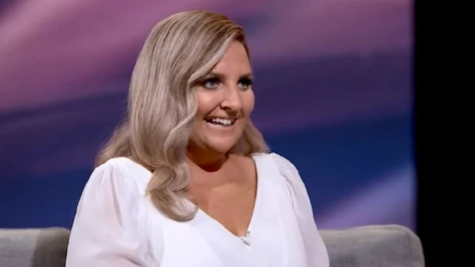 Joanna pledged to lose half her body weight before her wedding. Photo: Channel Nine