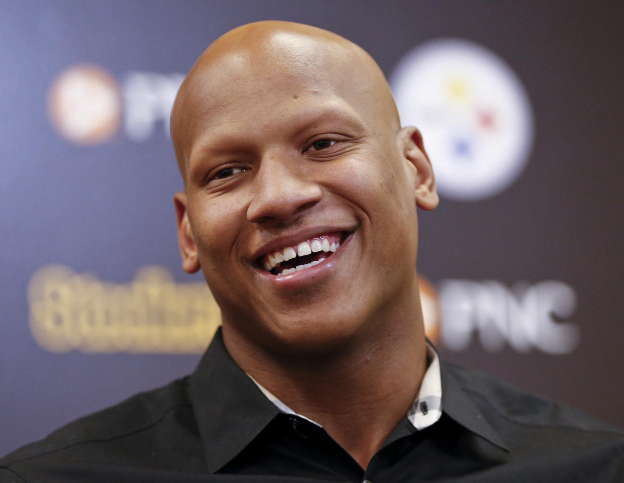 Pittsburgh Steelers linebacker Ryan Shazier takes questions during a news conference at the team’s headquarters on Wednesday. (AP)