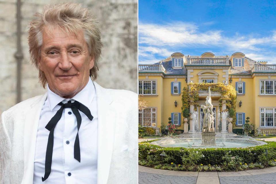 <p>courtesy compass</p> Rod Stewart and his Beverly Park home