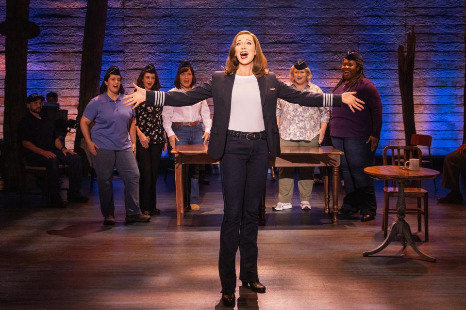 Addison Garner as Beverley Bass in the national tour of "Come From Away"