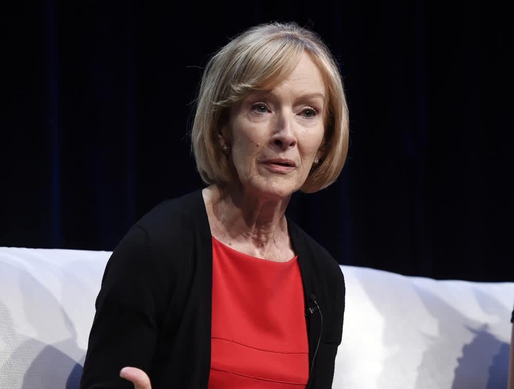 Judy Woodruff, anchor and managing editor of “PBS Newshour,” takes part in a panel discussion during the 2018 Television Critics Association Summer Press Tour in Beverly Hills, Calif., on July 31, 2018. (Photo by Chris Pizzello/Invision/AP, File)