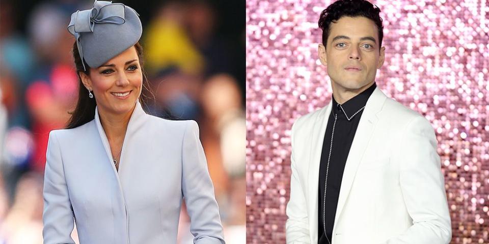 Kate Middleton and Rami Malek