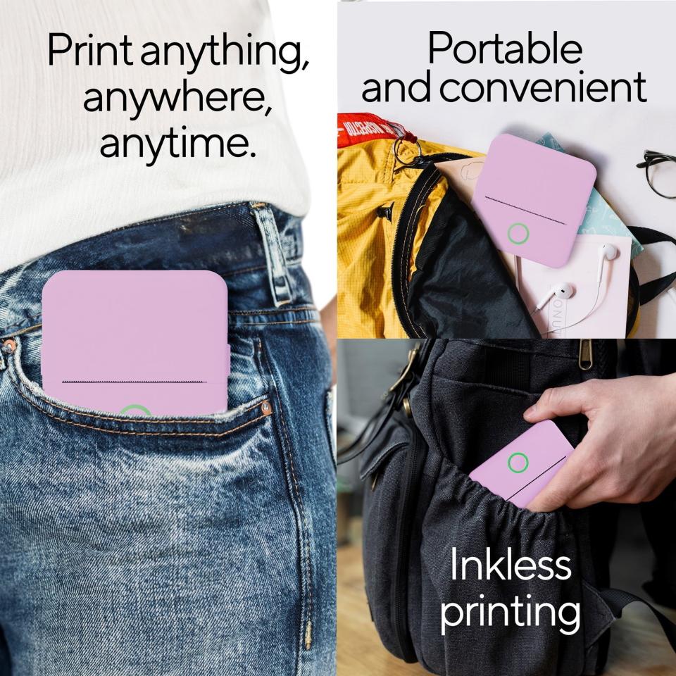 a diagram of the portable printer