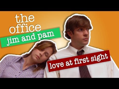 Pam Beesly and Jim Halpert from <i>The Office</i>