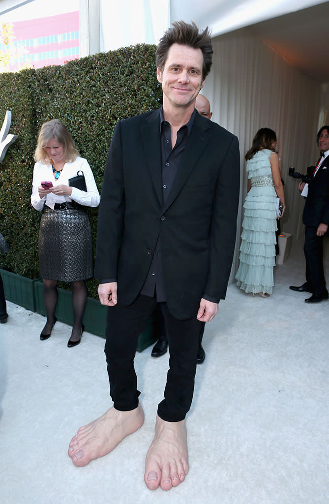 Jim Carrey attends Grey Goose at 21st Annual Elton John AIDS Foundation Academy Awards Viewing Party at Pacific Design Center on February 24, 2013 in West Hollywood, California.