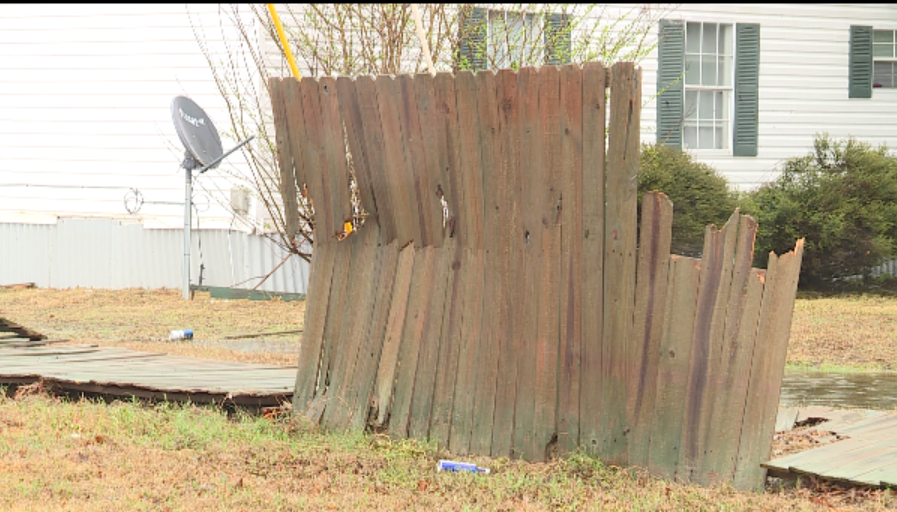 Storm damage in Byhalia, MS.