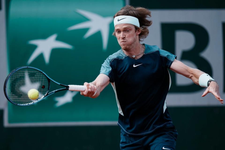 Andrey Rublev found Cristian Garin a tricky customer (Thibault Camus/AP) (AP)