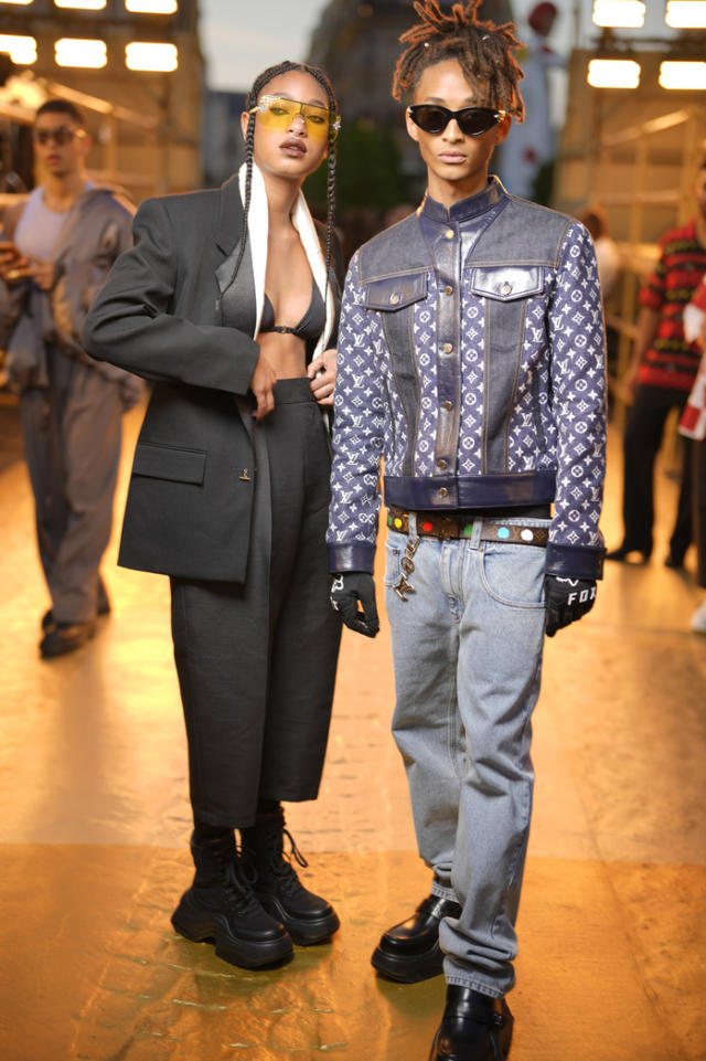 Lebron James and Tyler, the Creator at the Louis Vuitton show 2