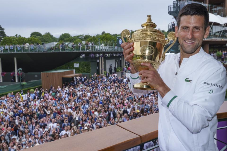 Novak Djokovic is bidding for a fourth successive Wimbledon title (Bob Martin/AELTC Pool) (PA Archive)